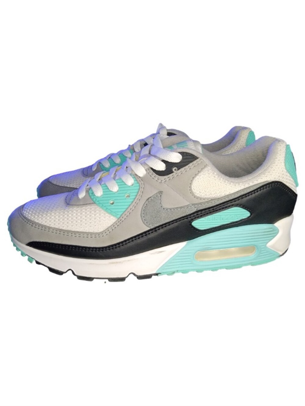 Nike Air Max 90 'Hyper Turquoise', Mens 8 - Picture 3 of 10